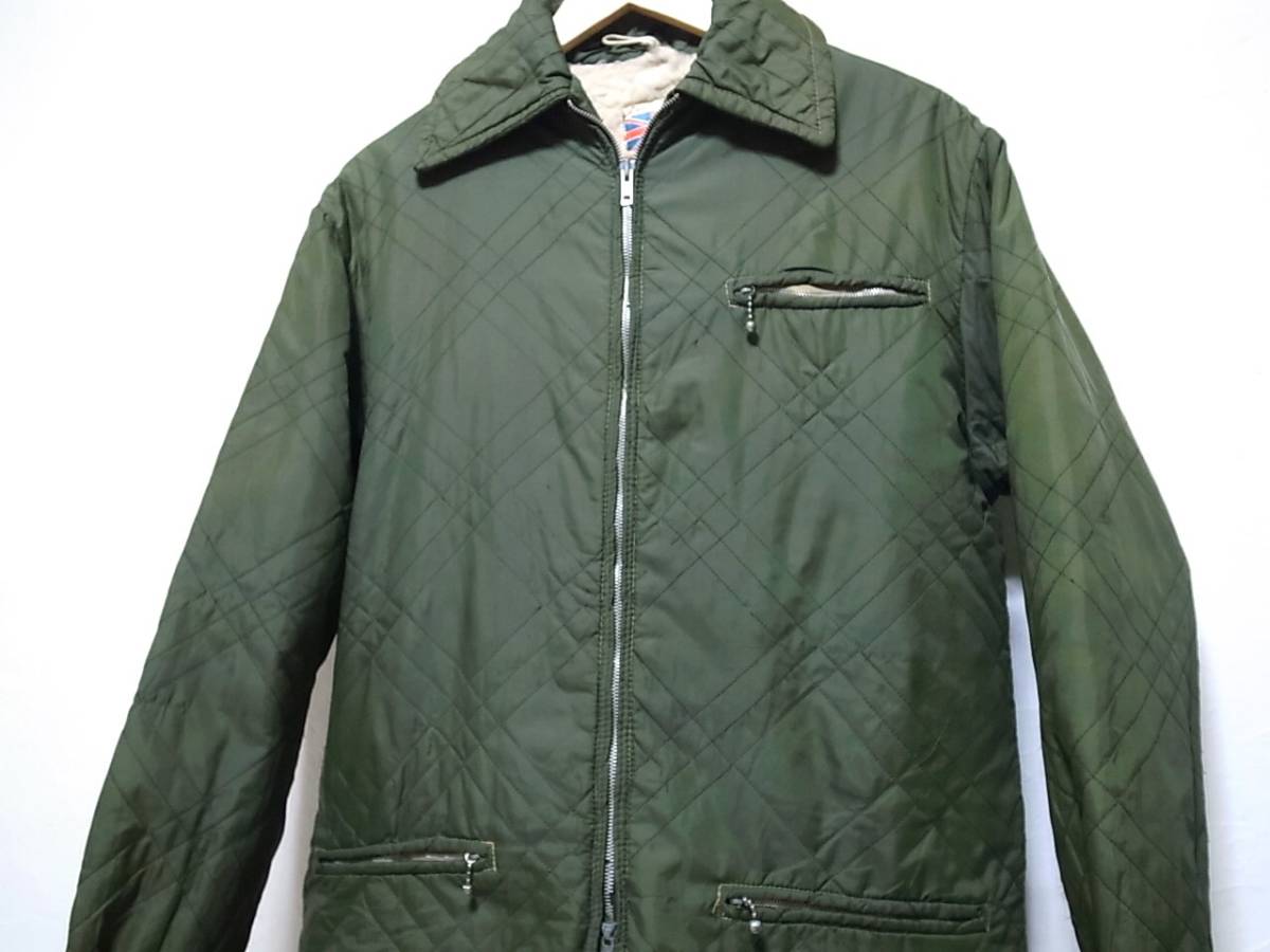 Aucru Com 70s80s イギリス ヴィンテージ キルティング ボアジャケット ボールチェーン付き ビンテージ 40s50s60s ルイスレザー ベルスタッフ 英国製 Aucru Com 70s80s イギリス ヴィンテージ キルティング ボアジャケット ボールチェーン付き ビンテージ 40s50s60s ルイスレザー ベルスタッフ 英国製