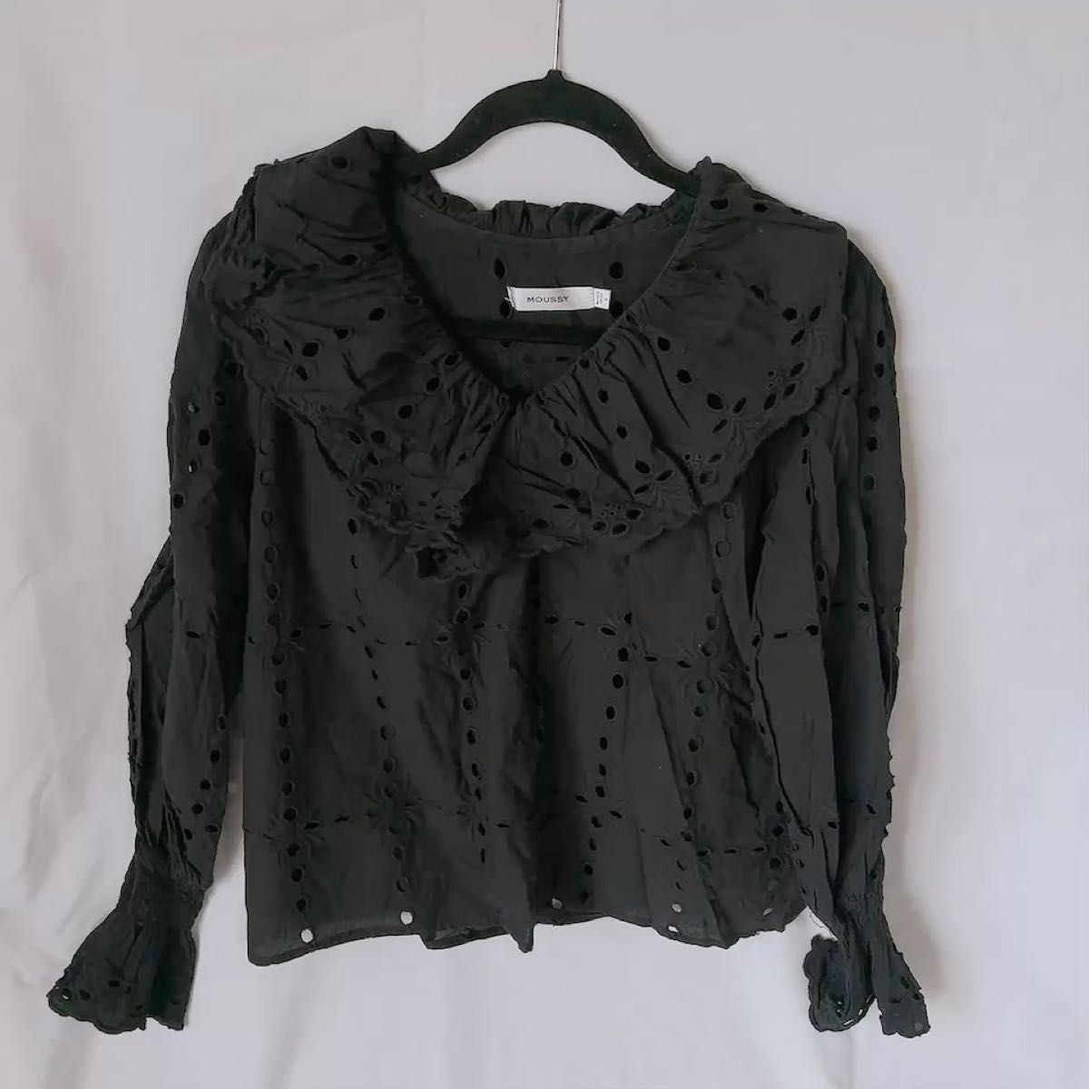 MOUSSY COTTON LACE RUFFLE ブラウス