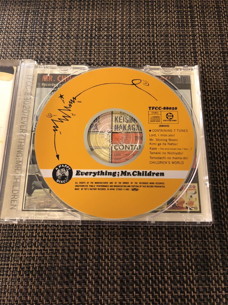 希少】Mr Children EVERYTHING 激レア 歌詞カード2枚封入