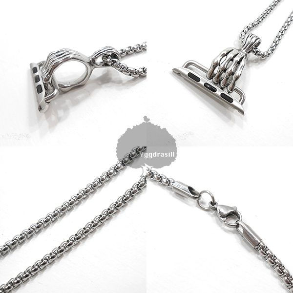 YGG*Apple watch Apple watch Claw nail necklace silver silver 38 40 41 correspondence 9 8 7 6 5 4 3 SE SE2 men's gift present 