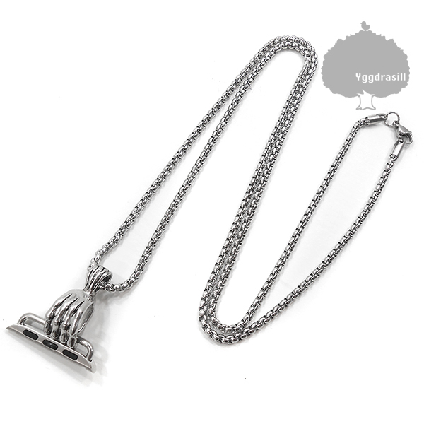 YGG*Apple watch Apple watch Claw nail necklace silver silver 38 40 41 correspondence 9 8 7 6 5 4 3 SE SE2 men's gift present 