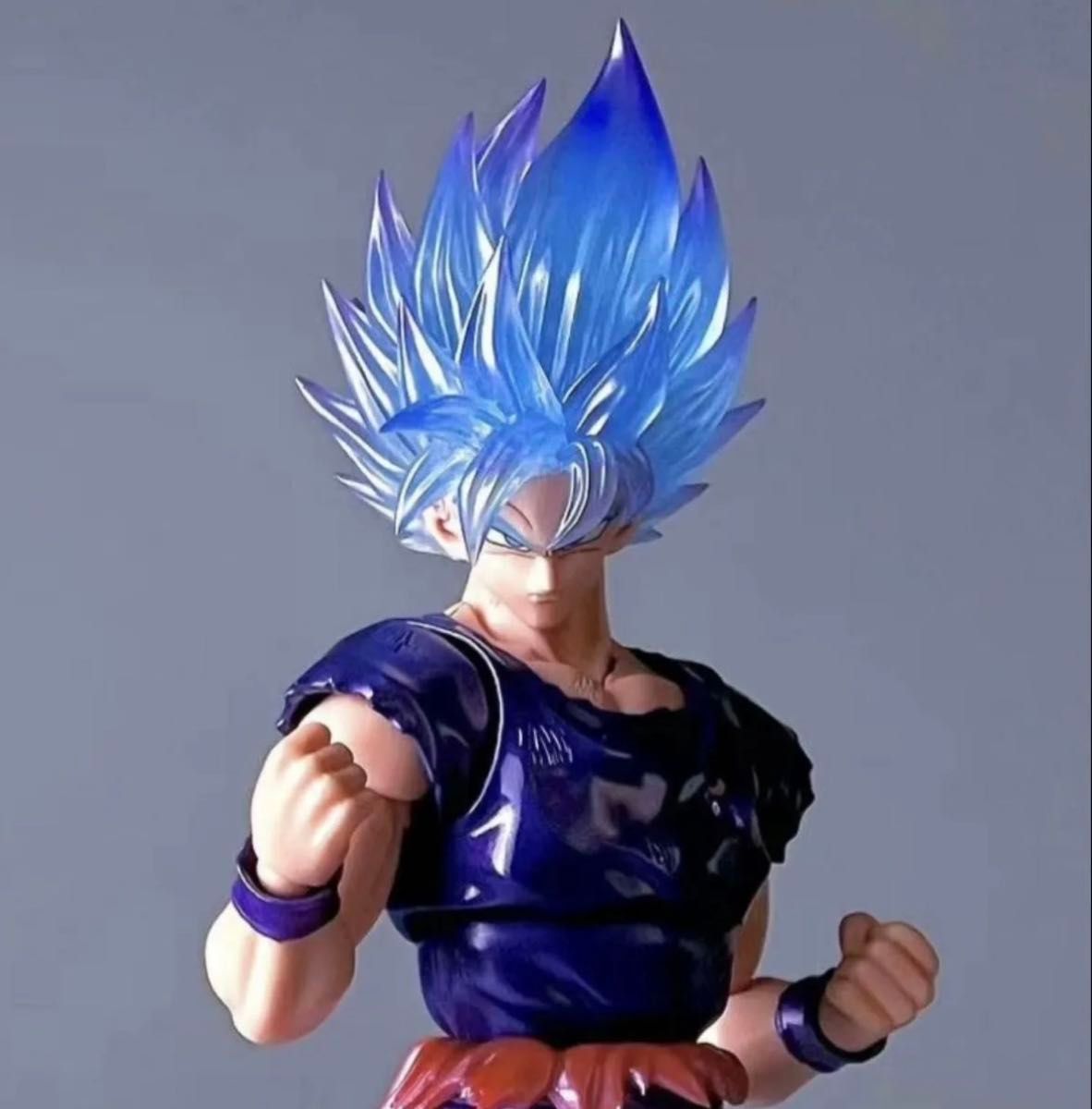フィギュアーツ スーパーサイヤ人ブルー孫悟空 カスタムヘッド figuarts S H Figuarts用孫悟空スーパーサイヤ人ブルー界王拳カスタム
