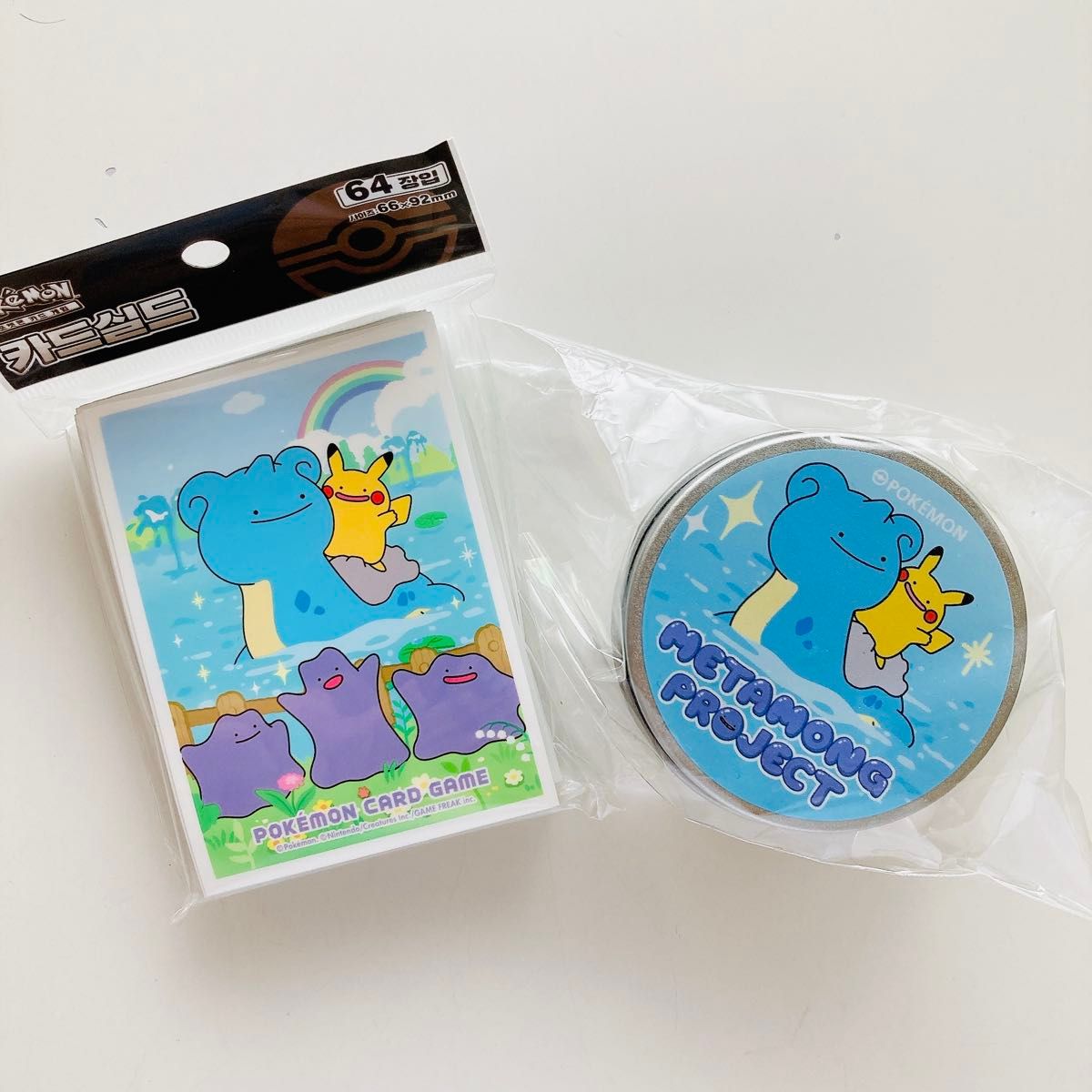 韓国限定ポケモンラプラスメタモンプレイマット、 ファイル 、デッキシールド 韓国限定 ポケモン ラプラス メタモン プレイマット ファイル
