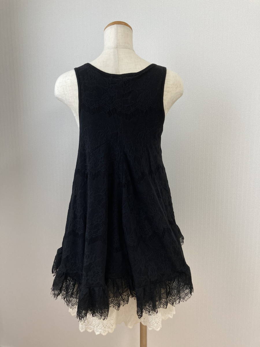 moussy Moussy * black color no sleeve tunic *F* race bo dragon mi-