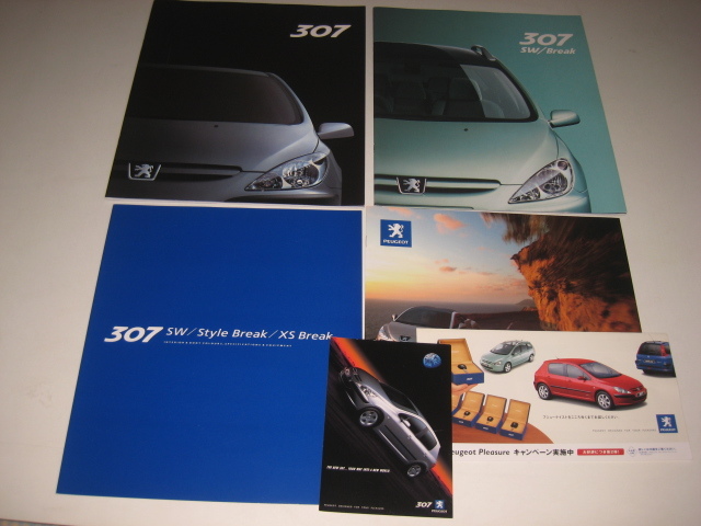 [ rare / beautiful goods * catalog together ] Peugeot 307 CC/SW[ Peugeot307 XS Break Peugeot 307 style * Break ]2002 year another 