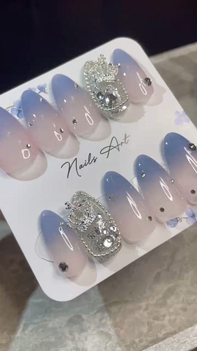 【a2】クラウン ワンホン グラデーション ジェル ネイルチップ 現品