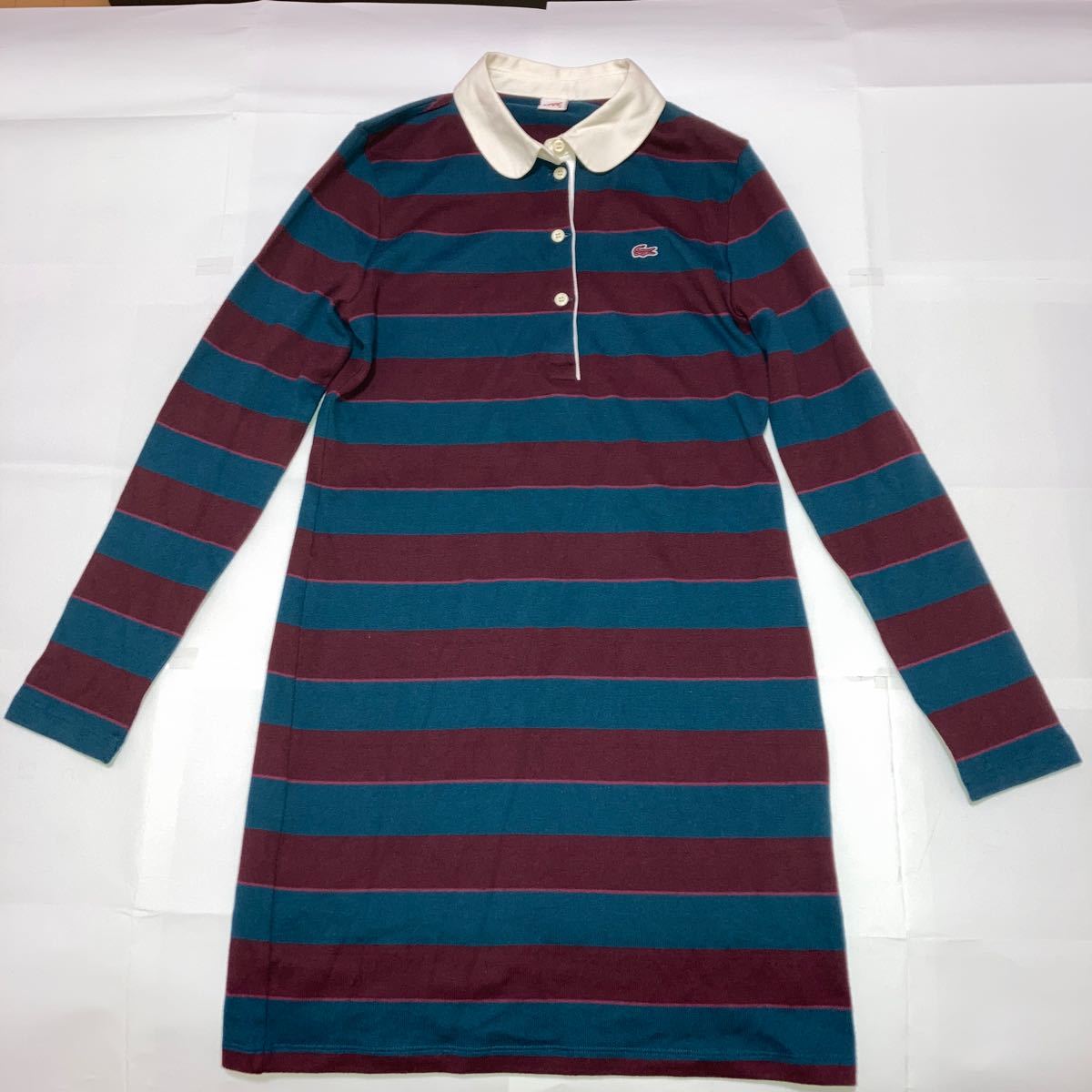 Paypayフリマ Lacoste ラコステ レディース ポロシャツ長袖 ワンピース Paypayフリマ Lacoste ラコステ レディース ポロシャツ長袖 ワンピース