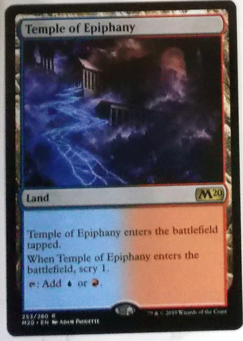 ＭTG英語/Temple of Epiphany(天啓の神殿)/基本2020/レア_画像1