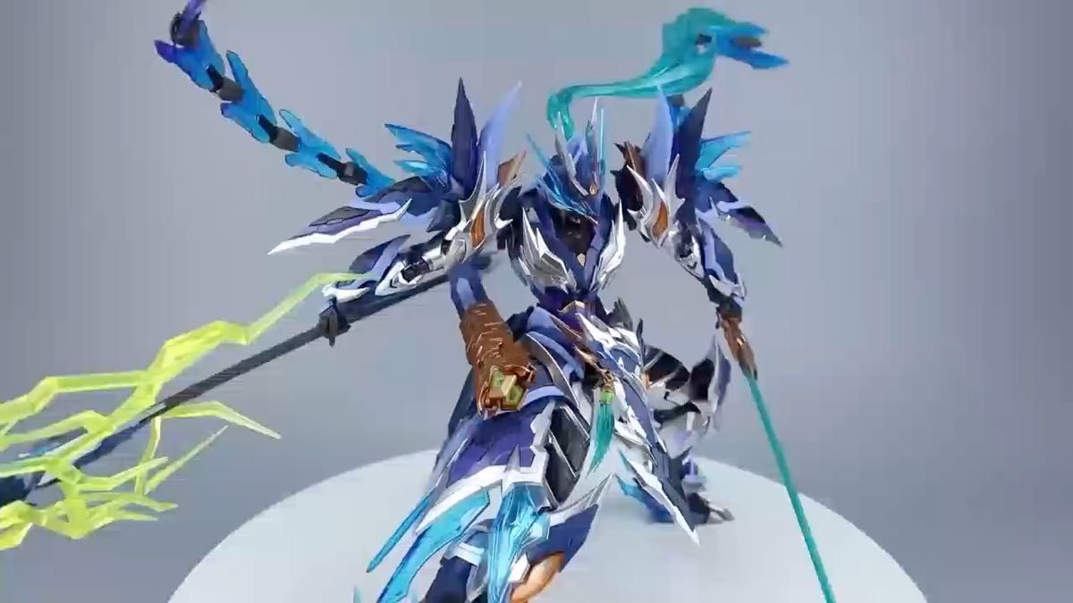 天佑星 龍胆虎将 趙雲・玉蘭白龍駒(精霊将・趙雲&青翔獣マグノリア白龍馬)陣馬一体プラモデル プラモデル 未組立新品 最短翌日配達