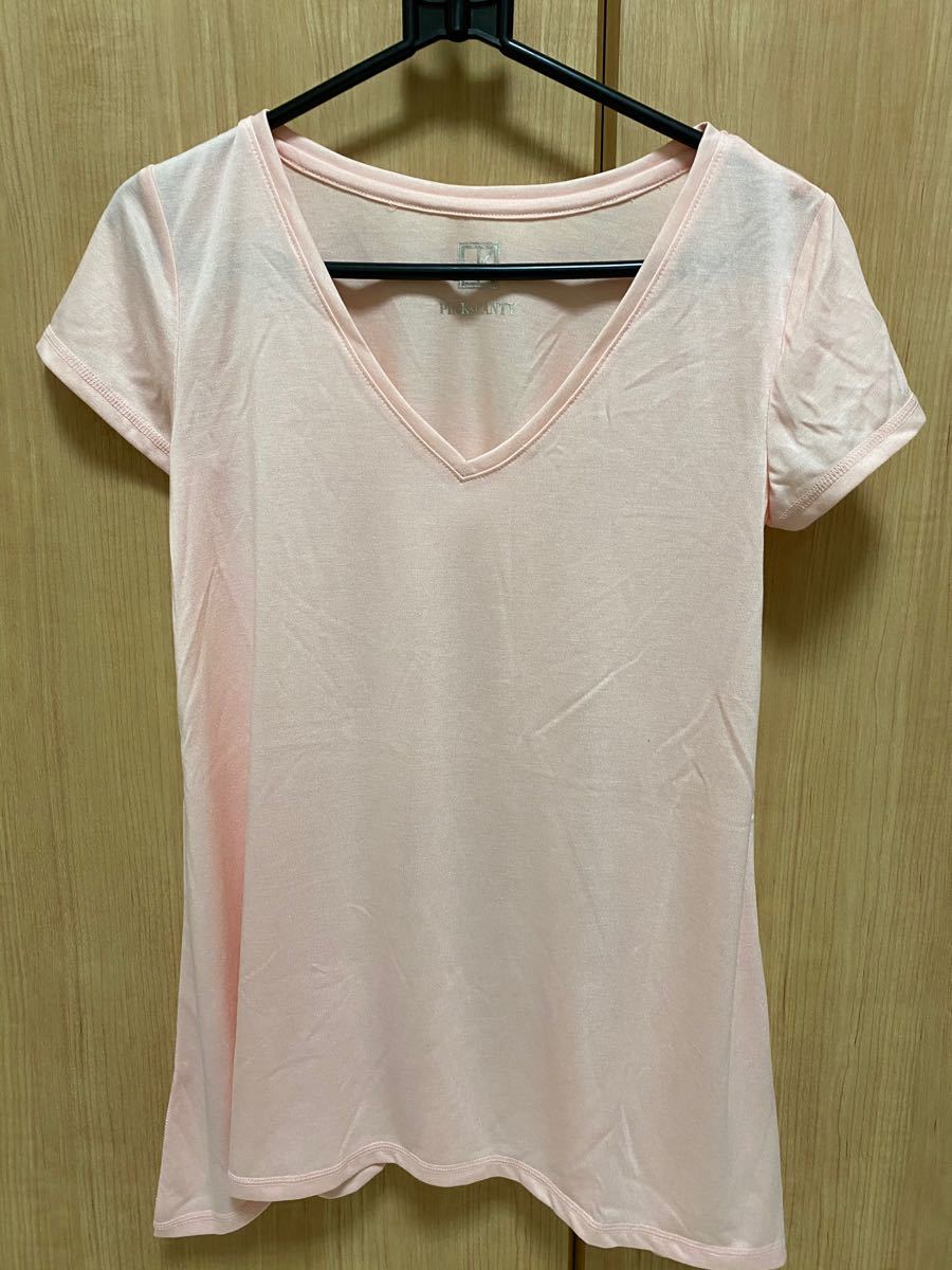 新品 未使用 PINKS CANTY 半袖Tシャツ ７分丈 イエロー2枚セット