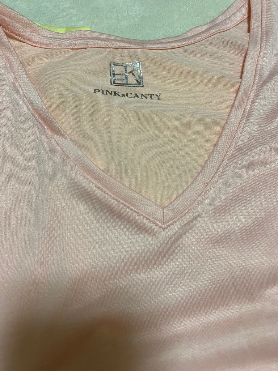 新品 未使用 PINKS CANTY 半袖Tシャツ ７分丈 イエロー2枚セット