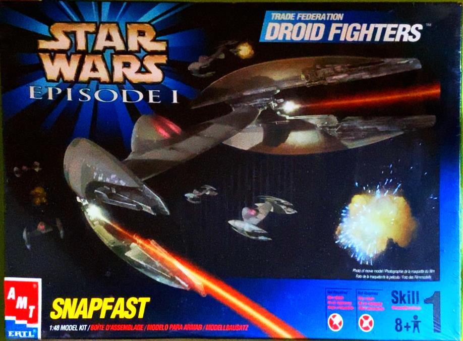 AMT STARWARS EPISODEⅠ DROID FIGHTERS TRADE FEDERATION tray dofete рацион Droid Star Fighter 1/48