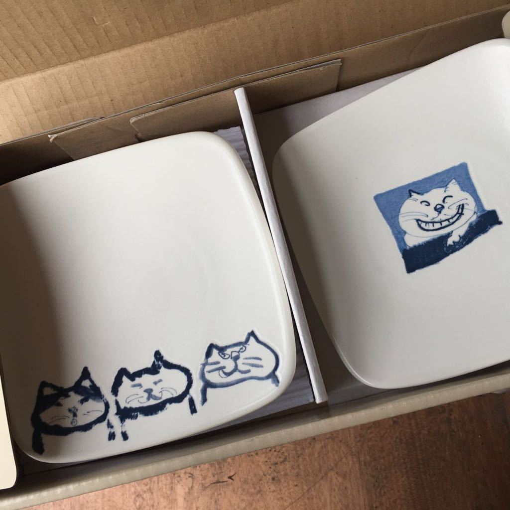 [ смешанные товары ] MANHATTANER\'R. тарелка 3 шт. комплект кошка керамика 