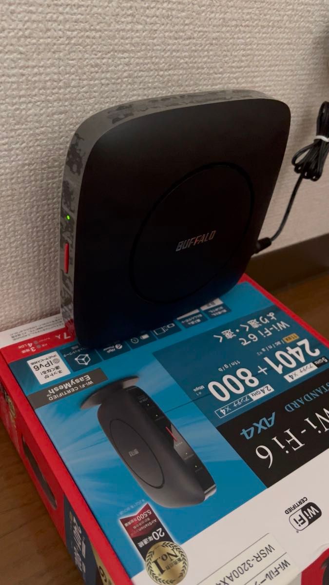 【送料込】Wi-Fi6 WSR-3200AX4B-DBK Wi-Fiルーター 無線LAN BUFFALO バッファロー IPv6