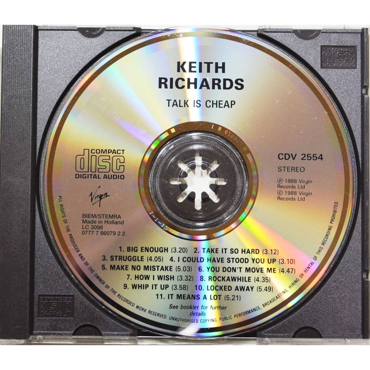 Keith Richards / Talk Is Cheap ◇ キース・リチャーズ / トーク・イズ・チープ ◇ スティーヴ・ジョーダン / ミック・テイラー ◇_画像3