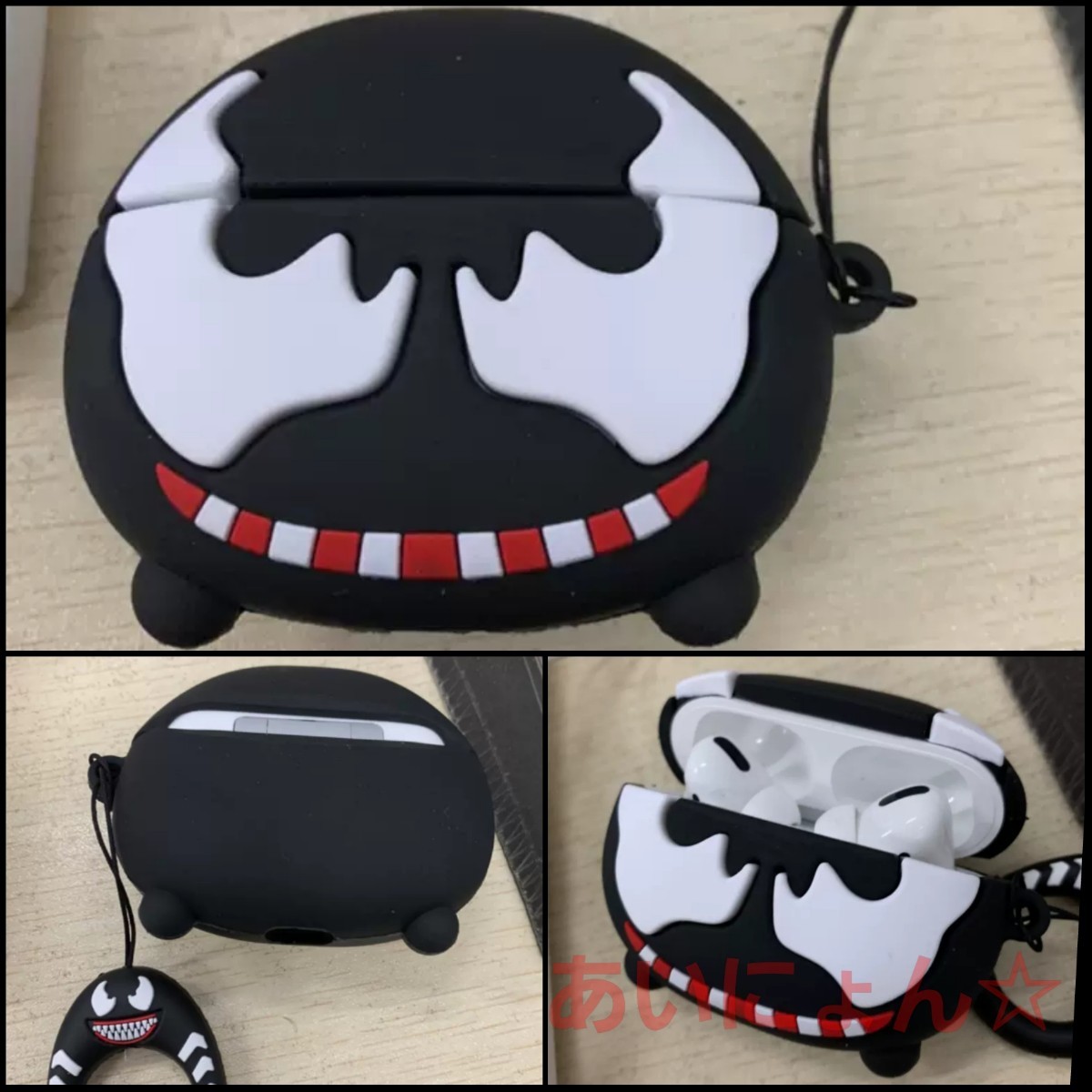 VENOM airpods ケース エアポッズ ヴェノム PRO プロ カバー