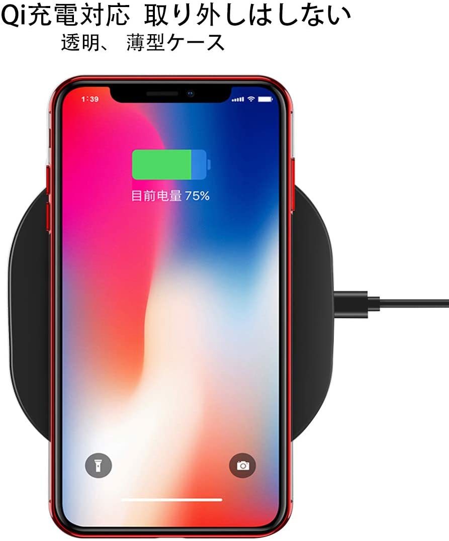 iPhone XRケース 赤枠 TPUケース 透明 薄型 軽量 スリム 大人気_画像5