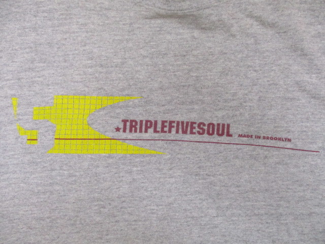 即決☆00’sTriple Five Soul トリプルファイブソウル Tシャツ ヘザーグレー L._画像2