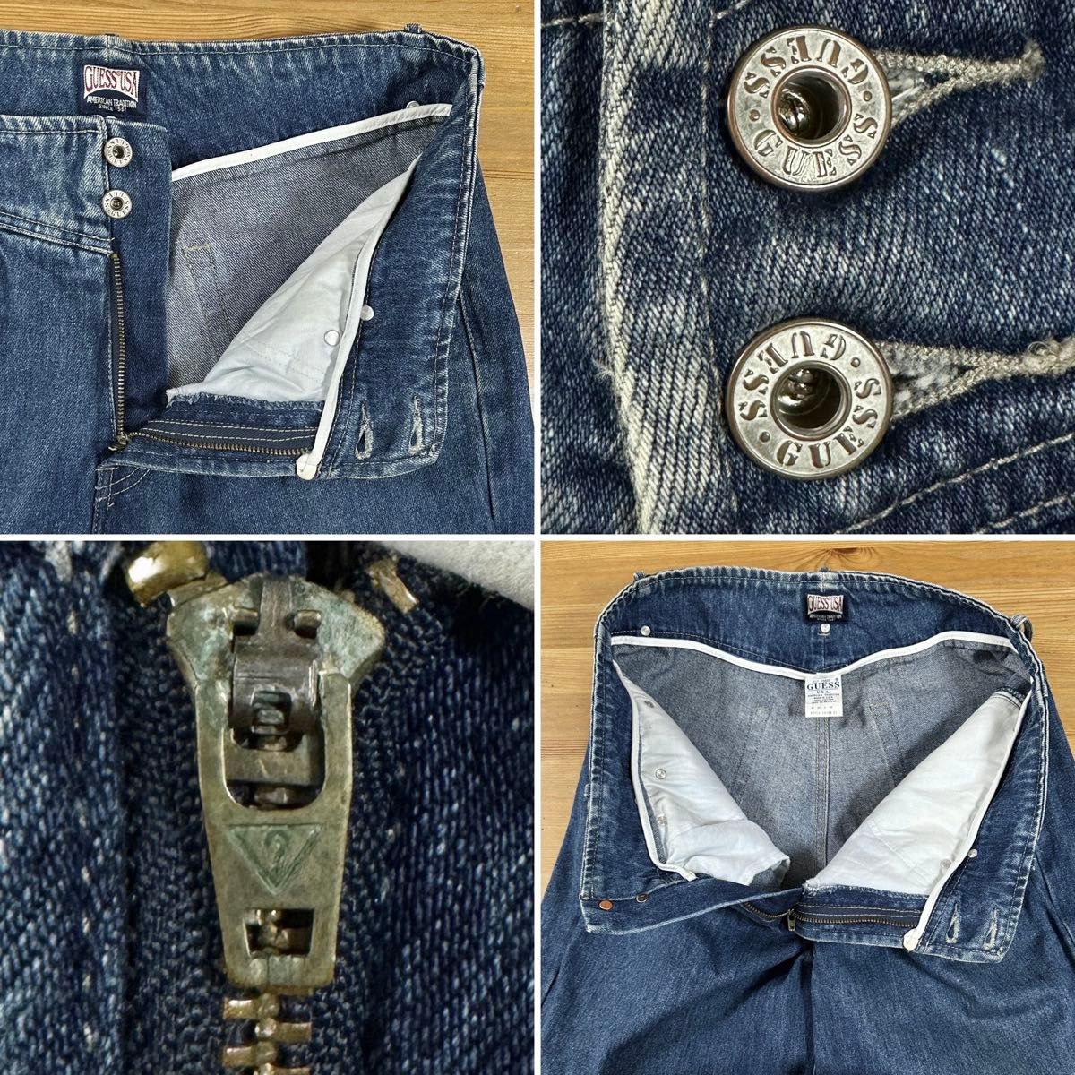 vintage y2k guess baggy jorts バギーショーツ GUESS ゲス USA製 Baggy Short バギーショーツ デニムハーフ