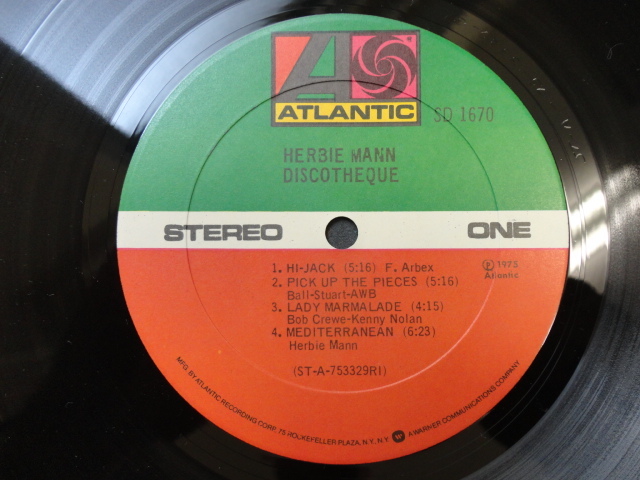 Herbie Mann - Discothque オリジナル原盤 US LP グルーヴィJazz-Funk, Disco Pick Up The Pieces / Mediterranean　視聴_画像3