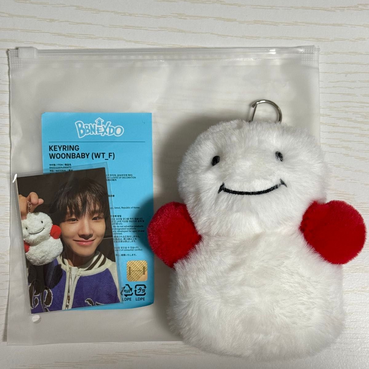 プネクド ウンアギ ウナク キーリング bbnexdo BOYNEXTDOOR BOYNEXTDOOR BBNEXDO PLUSH KEYRING キーリング ウナク WOONBABY