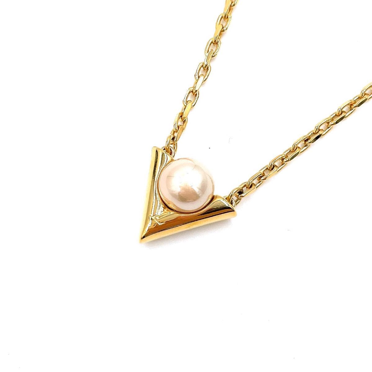 LOUIS VUITTON ネックレス・ V フォー ヴィトン パール /M02374 LOUIS VUITTON ルイヴィトン M02374 ネックレス Vフォー