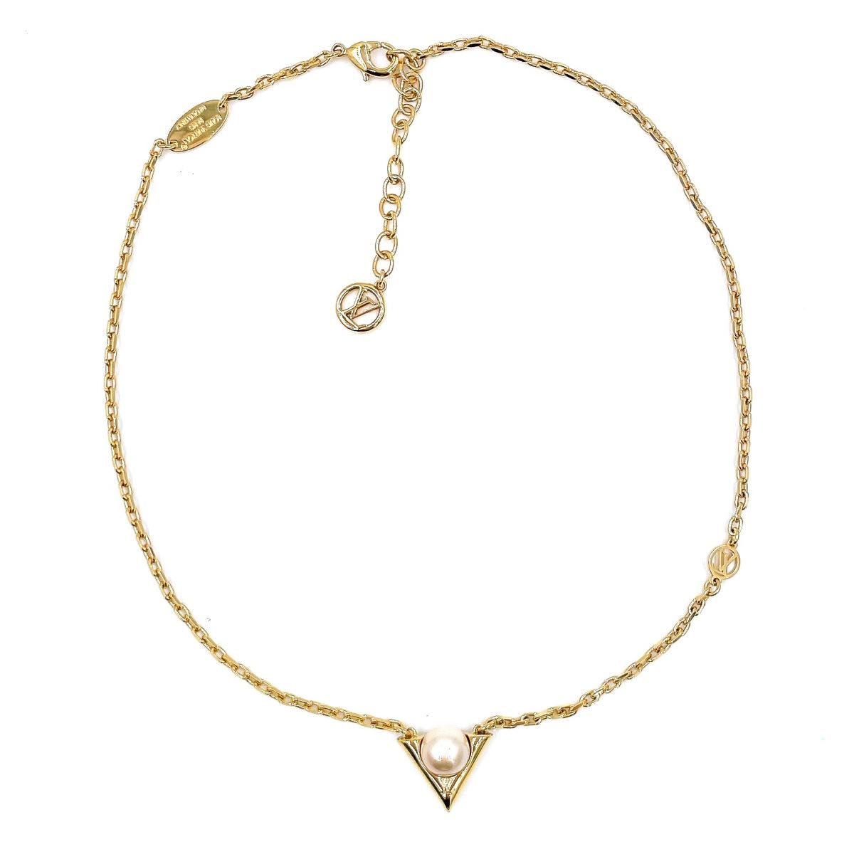 LOUIS VUITTON ネックレス・ V フォー ヴィトン パール /M02374 LOUIS VUITTON ルイヴィトン M02374 ネックレス Vフォー
