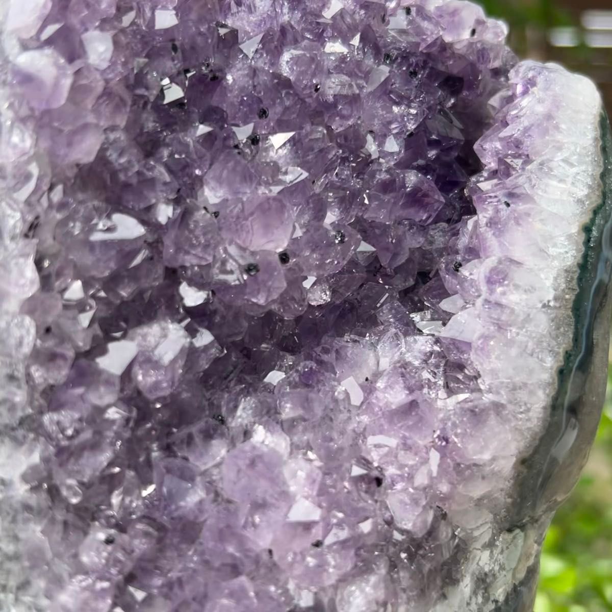 ☆紫水晶の煌めきパワー☆ウルグアイ産 ファントム アメジストクラスター アメジスト 紫水晶 天然石 原石 パワーストーン