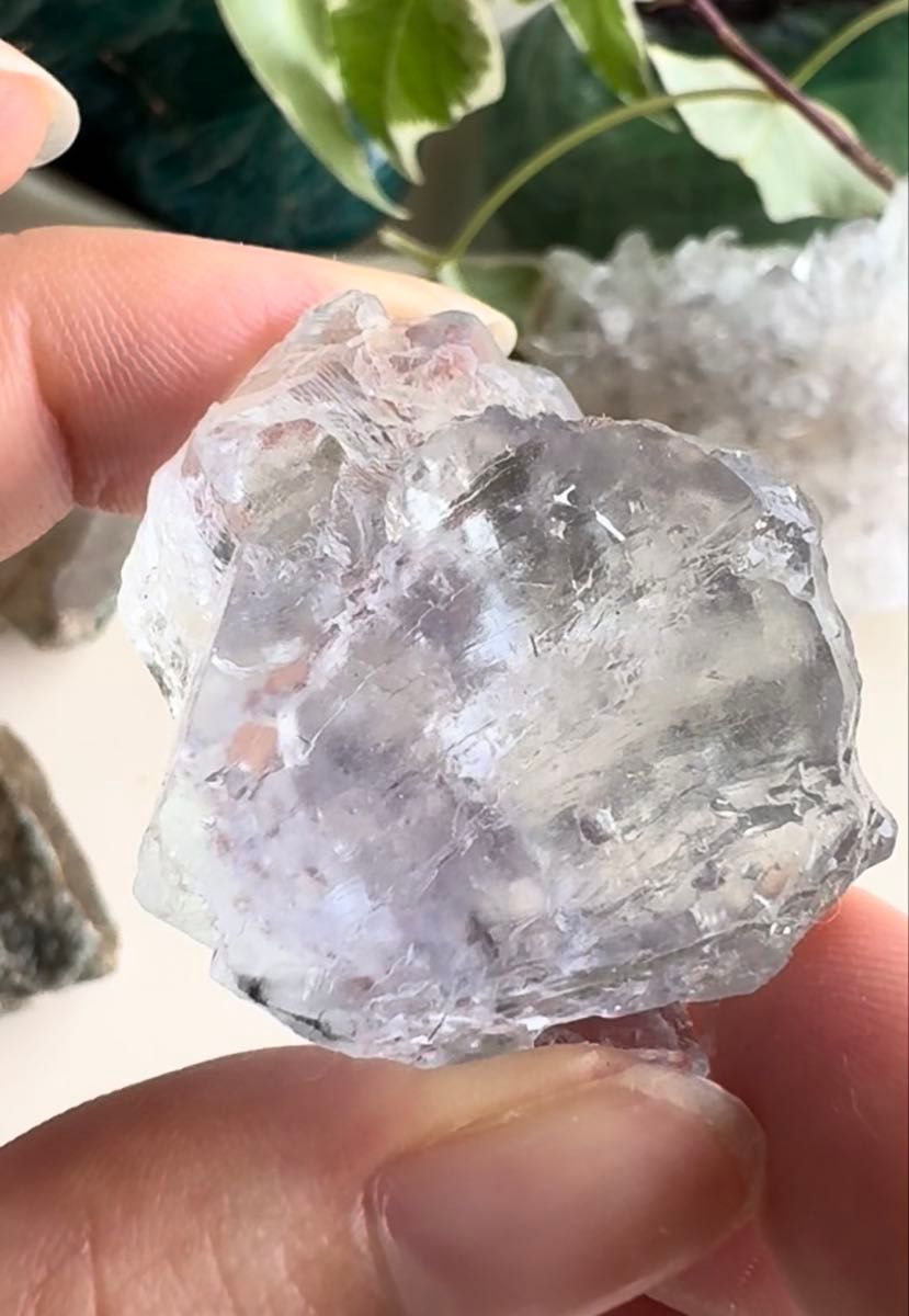 ブルー パープル うるうる フローライト結晶