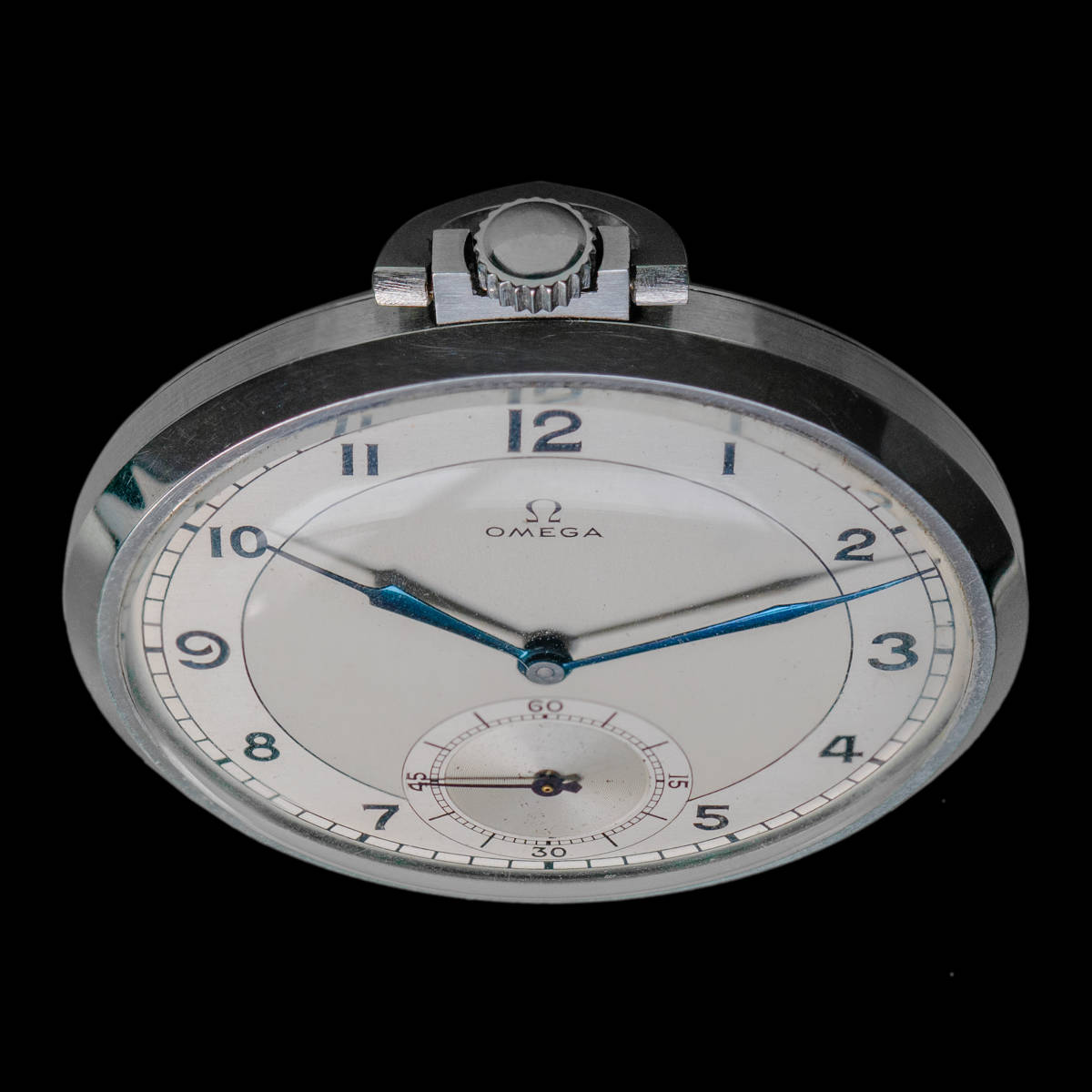 353) OH済 オメガ 懐中時計 46mm 手巻き 1935年 アンティーク | www