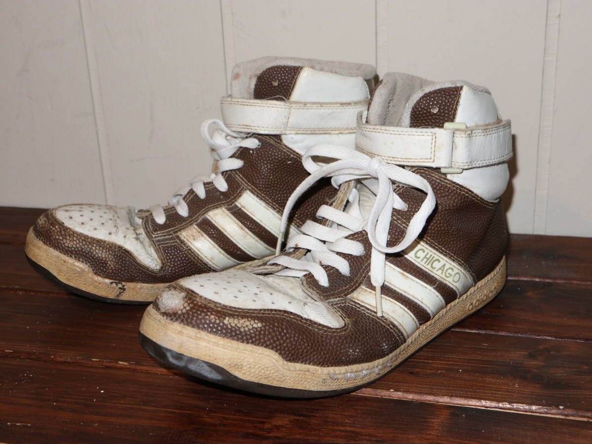 珍品　９０年代　ビンテージ adidas　アディダス　CHICAGO シカゴ　スチールトゥ スニーカー　／　安全靴　スチールトゥ　safety　shoes_画像1