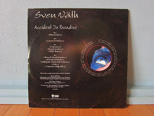 Sven Vath★Accident In Paradise 2LP Warner Bros PRO-A-6492★200513t1-rcd-12-otレコード12インチテクノトランスDJスヴェンフェイト_画像2