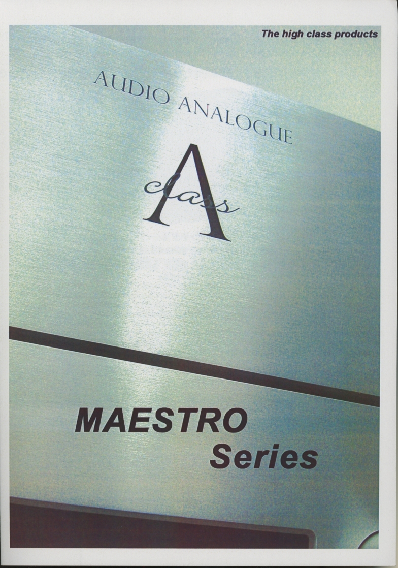 Audio Analogue MAESTROシリーズのカタログ オーディオアナログ 管2317_画像1