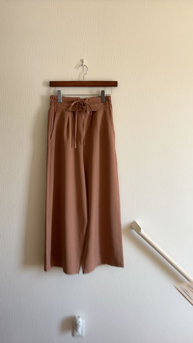 (美品)ロペピクニック*ワイドパンツ38 ミルクティー
