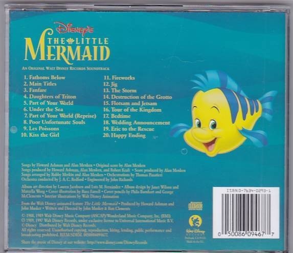 ヤフオク! - CD The Little Mermaid ディズニー リトルマー