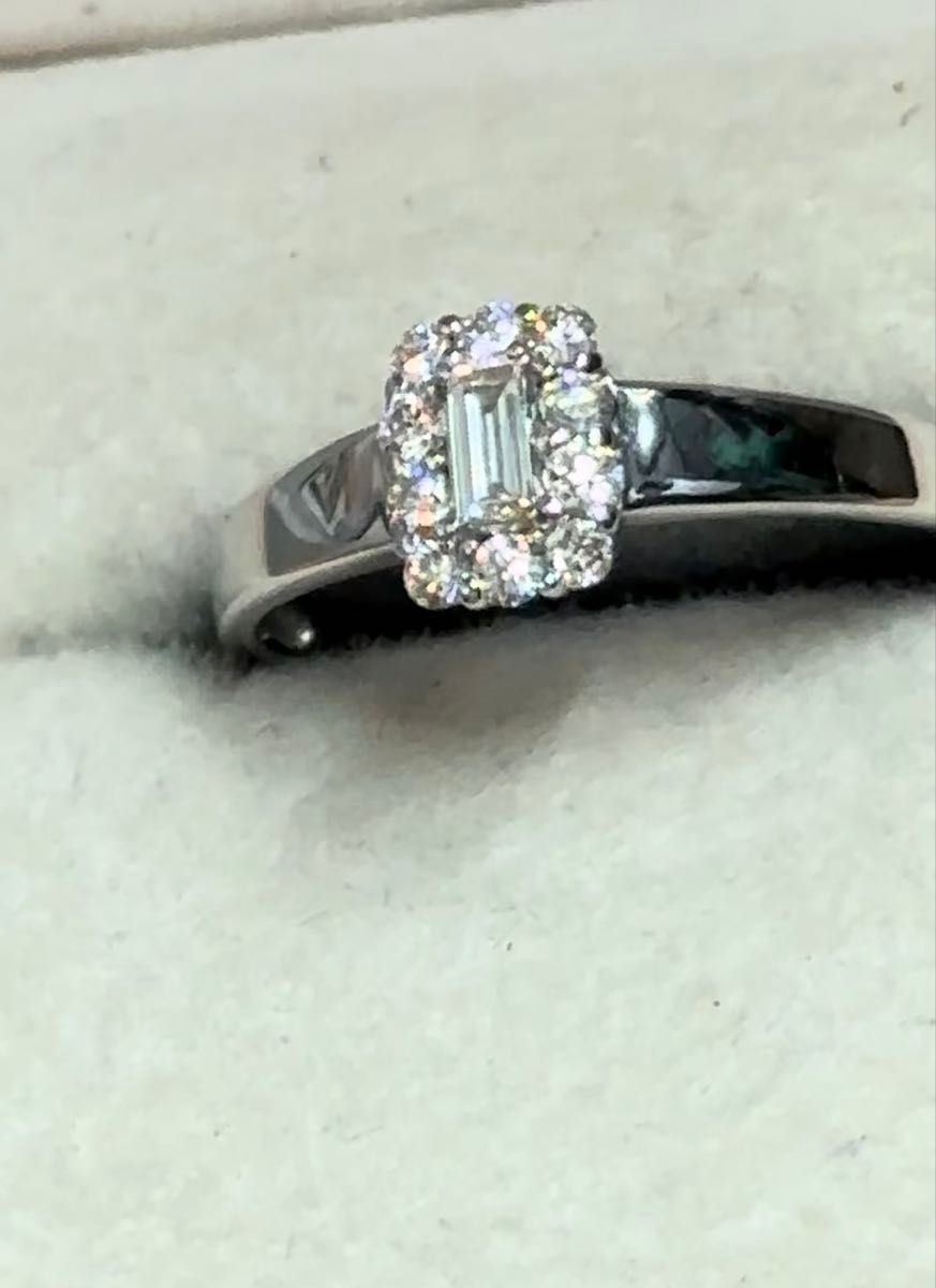 k18 WG 天然ダイヤモンド0.26ct 輝きヤバい!超美品!