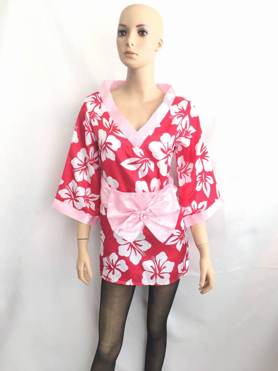  new goods unused free shipping bc20 kimono costume yukata cosplay with belt floral print finishing floral print . feature cosplay yukata peace thing Event . party . shop. uniform 
