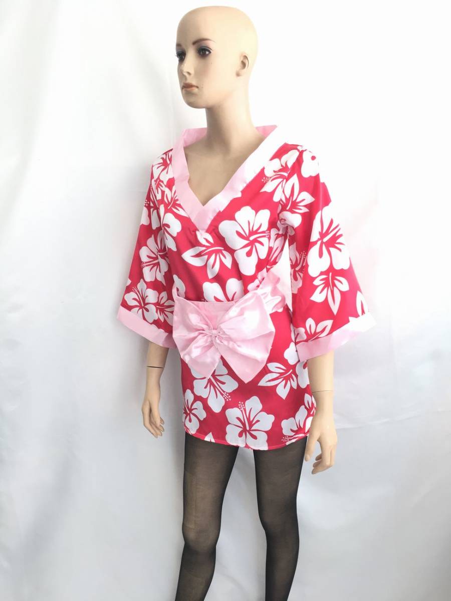  new goods unused free shipping bc20 kimono costume yukata cosplay with belt floral print finishing floral print . feature cosplay yukata peace thing Event . party . shop. uniform 