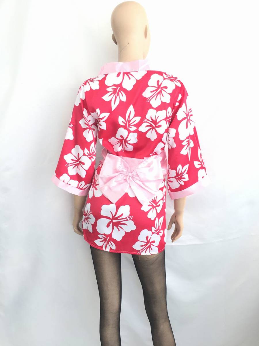  new goods unused free shipping bc20 kimono costume yukata cosplay with belt floral print finishing floral print . feature cosplay yukata peace thing Event . party . shop. uniform 