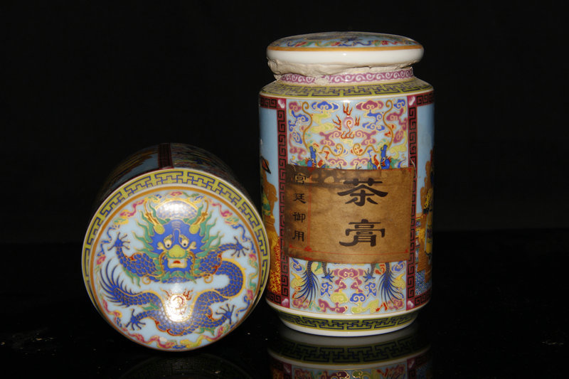  China porcelain .. old person . can . tea. inserting Pu'ercha old ... goods ..2. same .