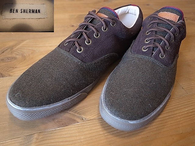 美品 ベトナム製 ベンシャーマン BEN SHERMAN スニーカー シューズ 靴 US10 UK9 約27.5～28㎝ _画像1