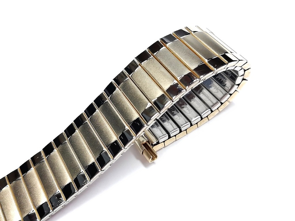 【Speidel】当時もの USA デッドストック　ウォッチバンド　17-22mm　伸縮ブレス　メンズ腕時計金属ベルト　ビンテージウォッチに　MB789