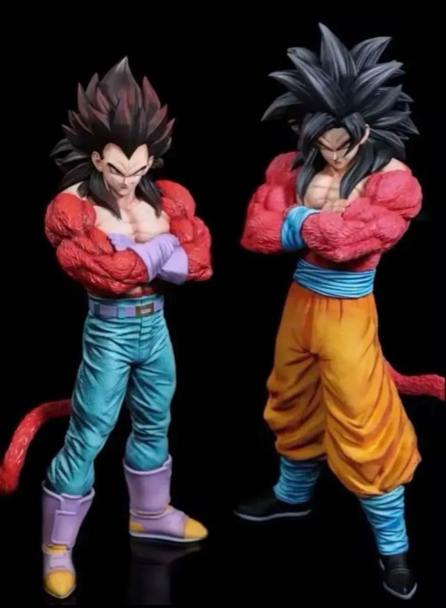 ドラゴンボール 孫悟空 ベジータ スーパーサイヤ人4 フィギュア 2体 海外製 ドラゴンボール 孫悟空&ベジータ スーパーサイヤ人4 2体セット