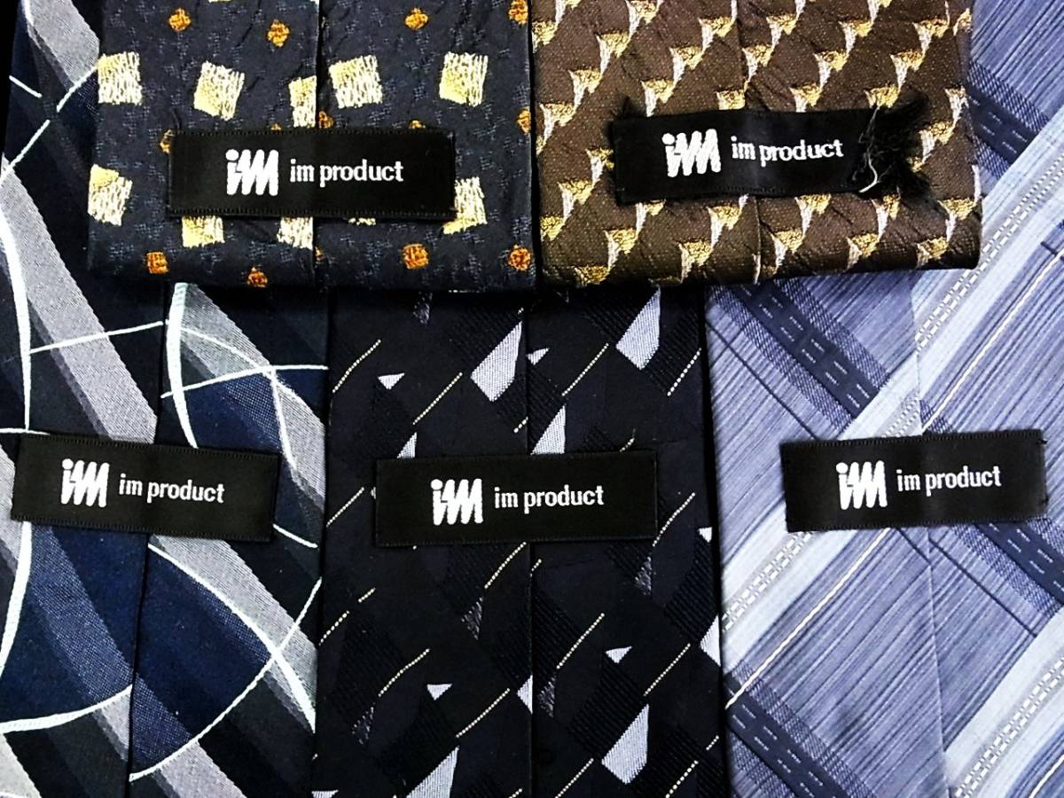 # prompt decision sale #J0277# 5 pcs set all *[ Miyake one raw ] Issey Miyake. necktie 