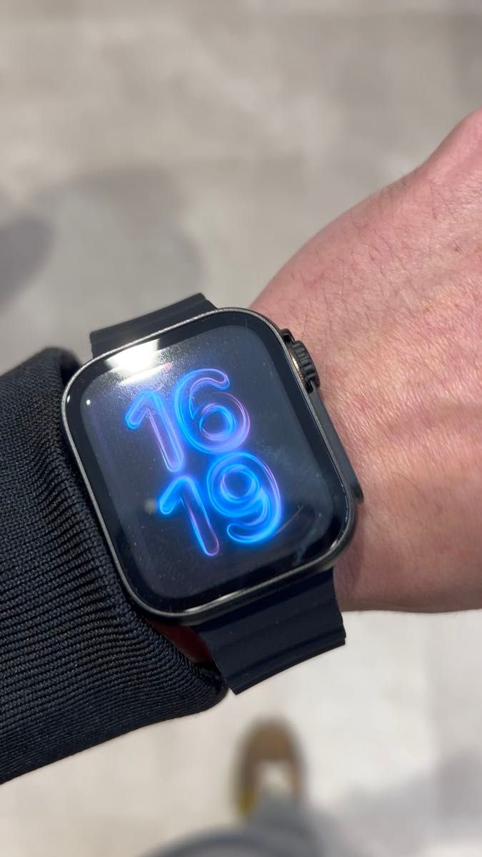 【絶対最安】黒ラバ Apple Watch AppleWatch アップルウォッチ ベルト バンド カバー ケース 44 45