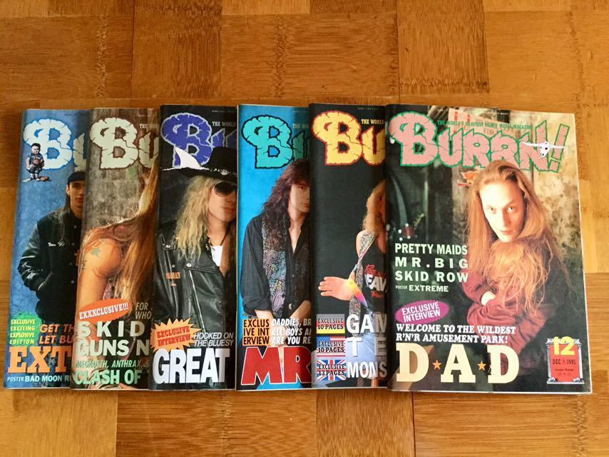 音楽雑誌BURRN！1991年全冊＊1992年7冊＊1993年4冊 まとめて23冊_画像2