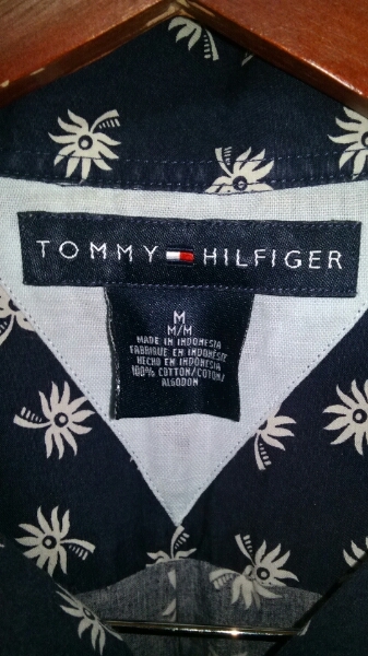 TOMMY HILFIGER 半袖 シャツ M 総柄