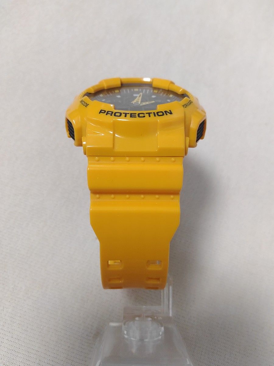 値下げ 中古 CASIO G-SHOCK レアカラー GA-100A イエロー 値下げ 中古 CASIO G-SHOCK レアカラー GA-100A 光沢イエロー