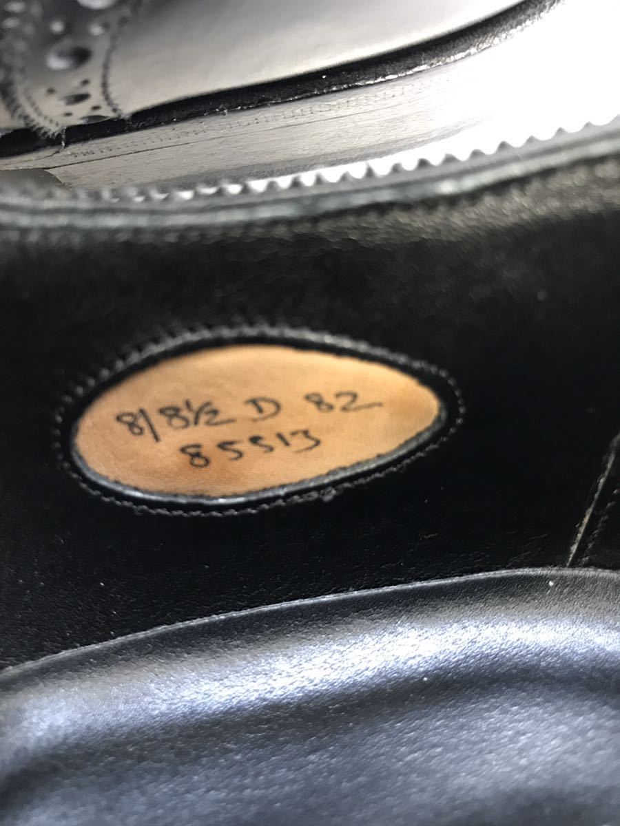 Edward green malvarn エドワードグリーン マルバーン 黒 8 8/12 D 82ラスト 美品_画像3