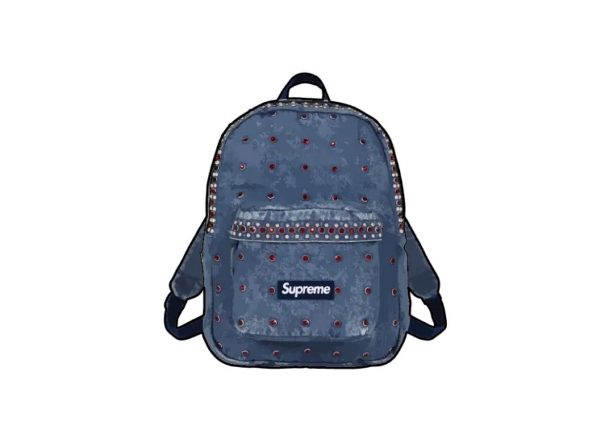 【SUPREME】X B.B. SIMON DENIM BACKPACK WASHED INDIGO 25SS Supreme x b b Simon Denim Backpack